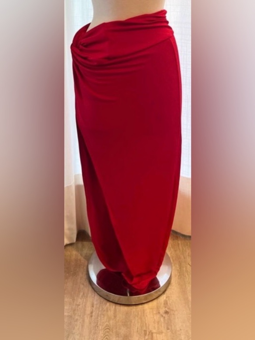 Red Maxi Skirt